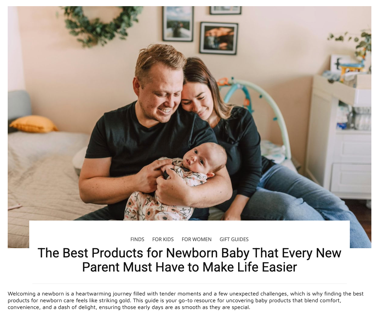 PAIGELAUREN Featured on DailyMom.com: Best Products for Newborn Parents