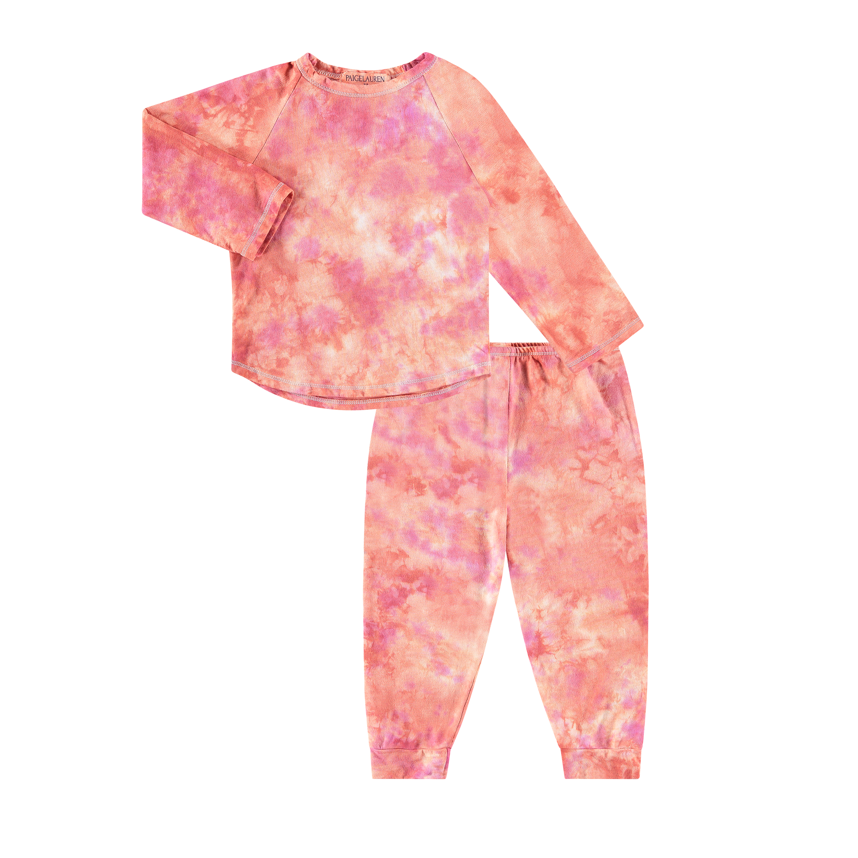 Tie Dye Loungewear Set for Toddlers & Kids | PAIGELAUREN 5 / Green