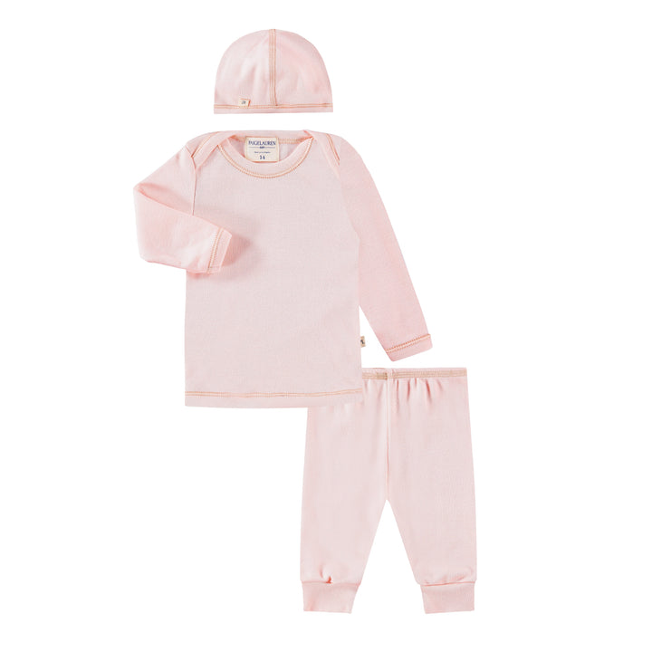 Eco-Rib Beanie, Lap Tee and Legging Sets