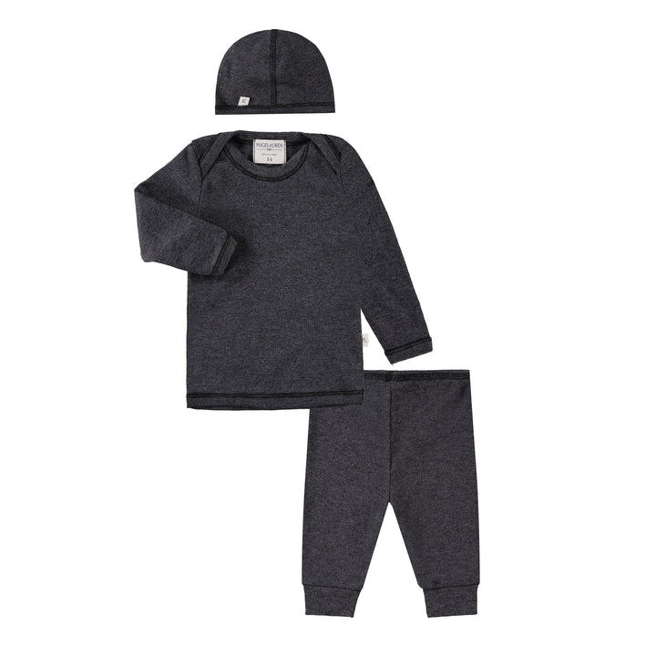 Eco-Rib Beanie, Lap Tee and Legging Sets