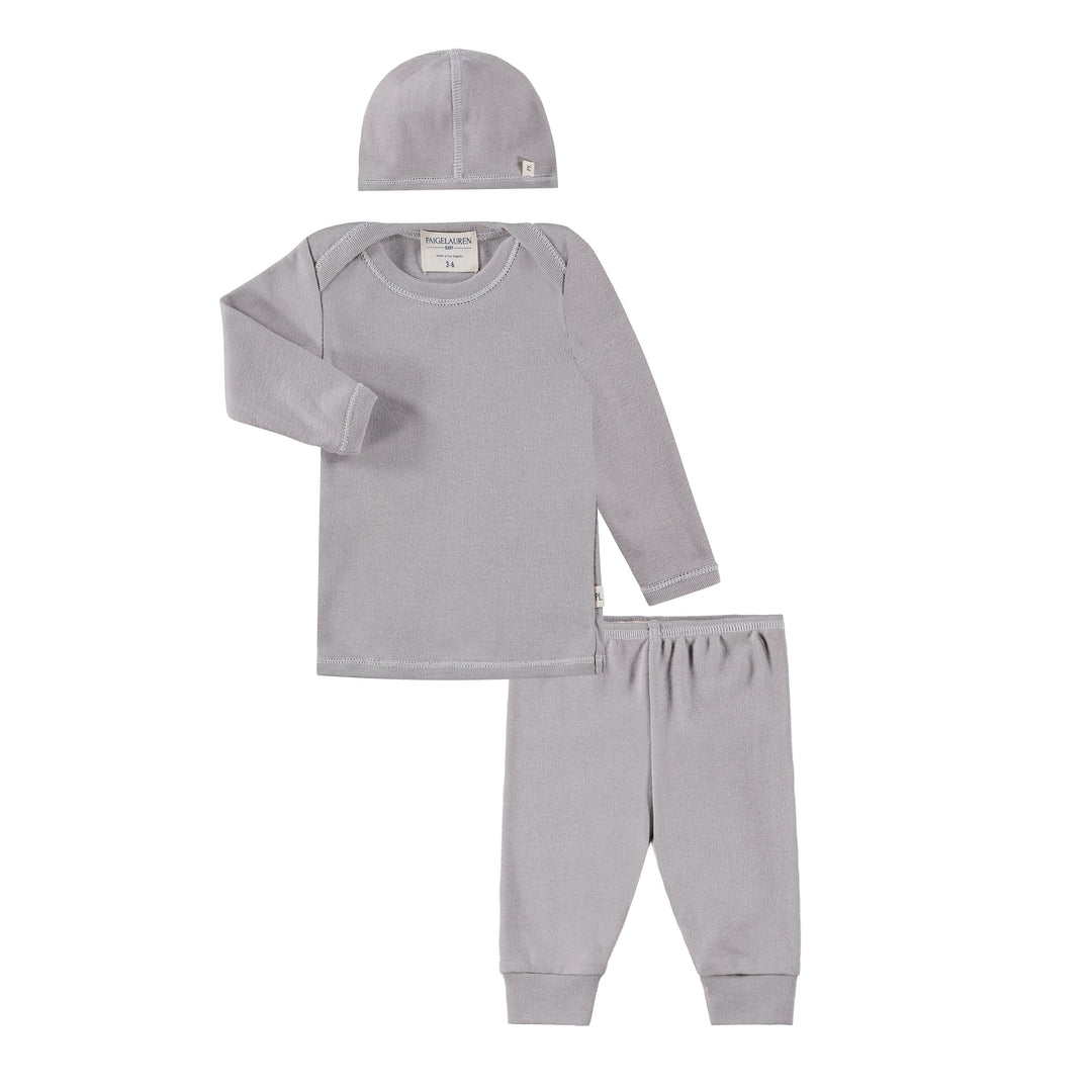 Eco-Rib Beanie, Lap Tee and Legging Sets