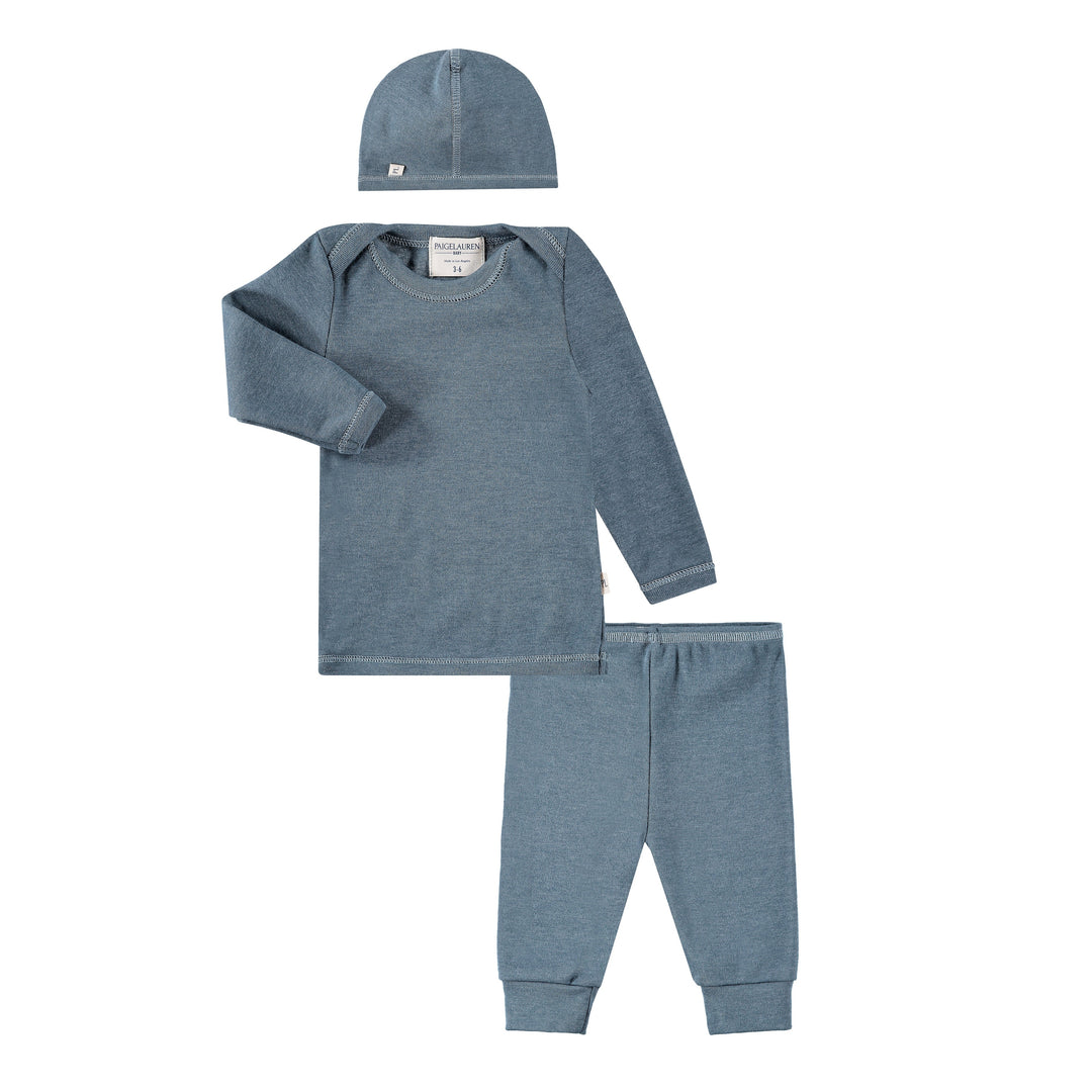 Eco-Rib Beanie, Lap Tee and Legging Sets