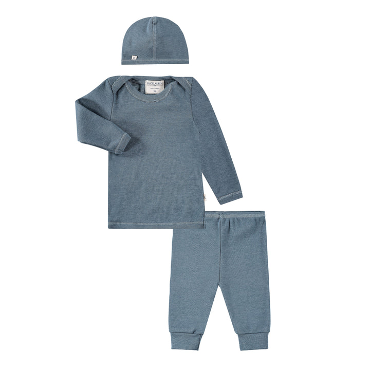 Eco-Rib Beanie, Lap Tee and Legging Sets
