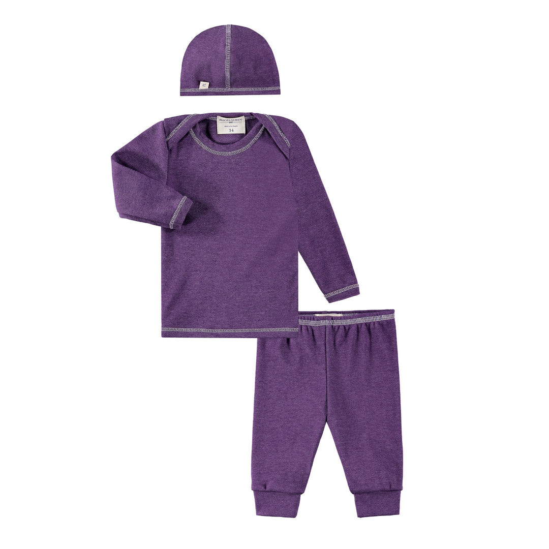 Eco-Rib Beanie, Lap Tee and Legging Sets
