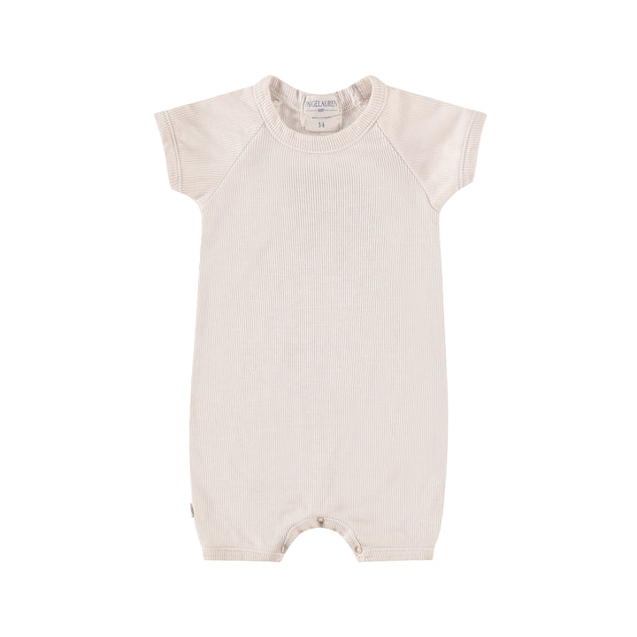 Garment Dye Ribbed Shortall Onesie