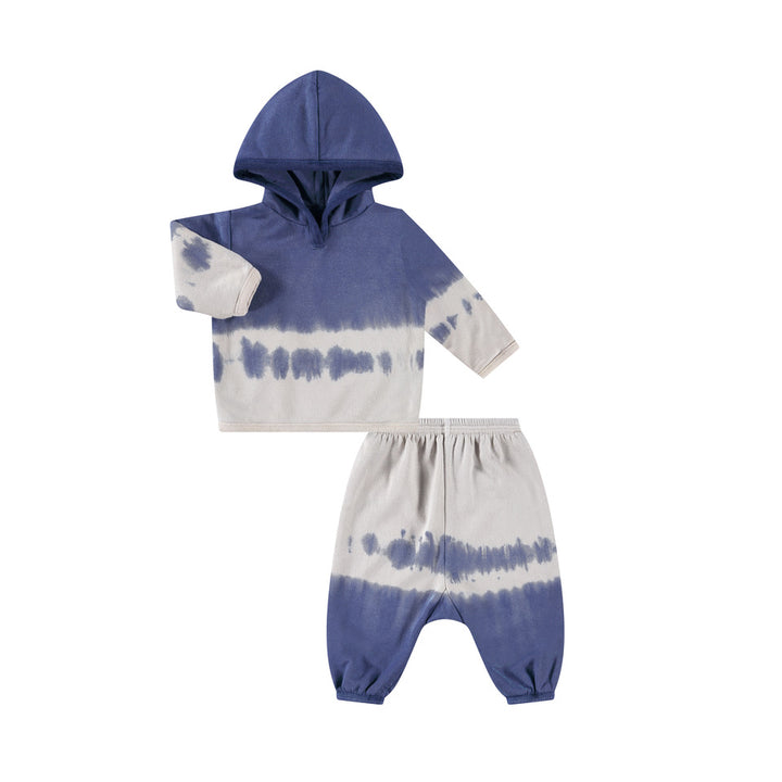 Fleece Dip Dye Hoodie Loungewear Sets