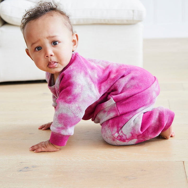 Eco-Marble Heathered Fleece Sweatshirt and Sweatpant Sets