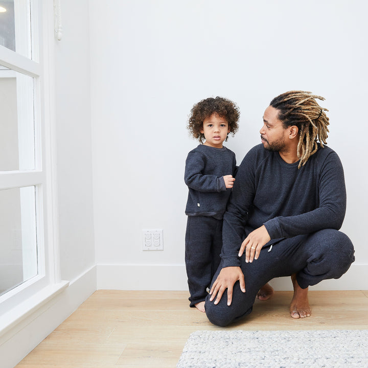 Eco Fleece Heart LA Loungewear Sets-Dad