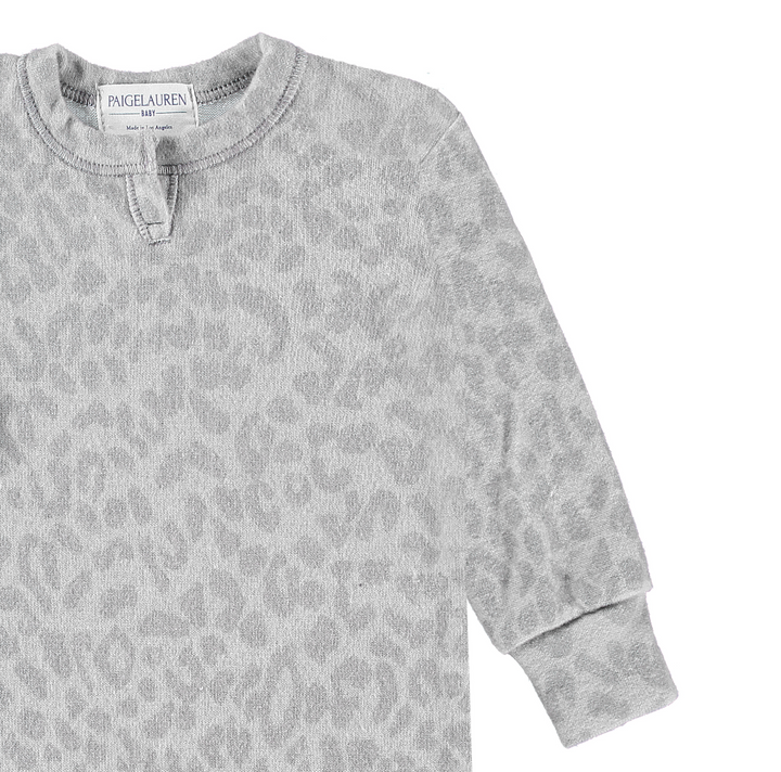 Eco-Animal Hacci Henley Romper