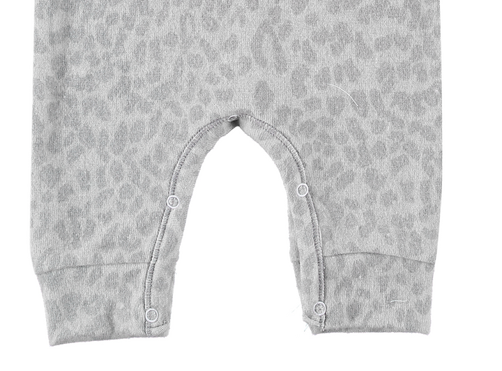 Eco-Animal Hacci Henley Romper