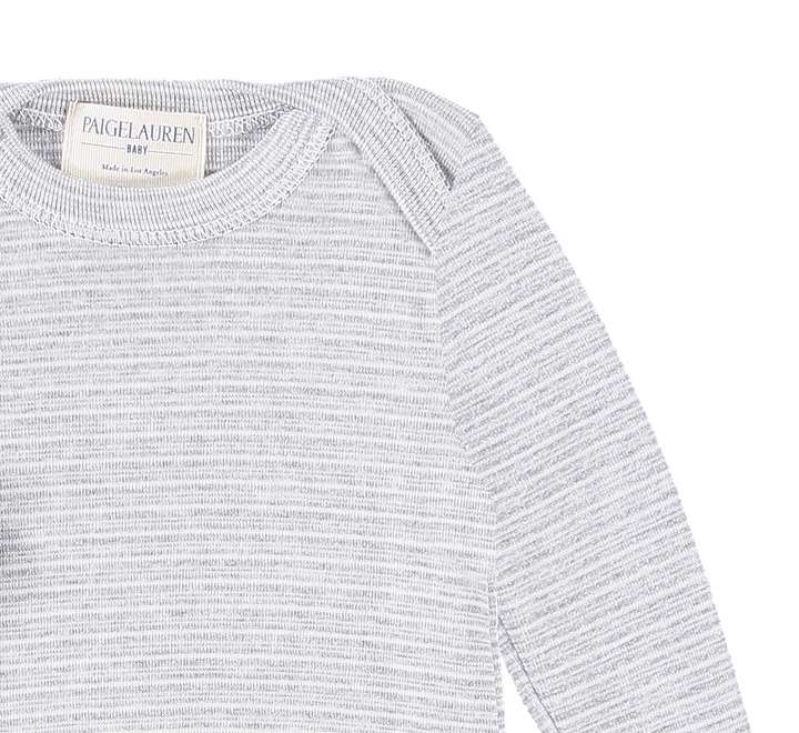 Eco-Rib Lap Tee Footie Pajama