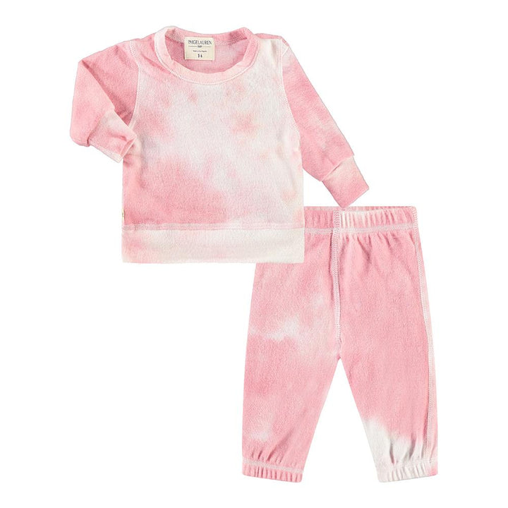 Kid Hacci Tie Dye Loungewear-Cozy | 2 | Pink Tie Dye