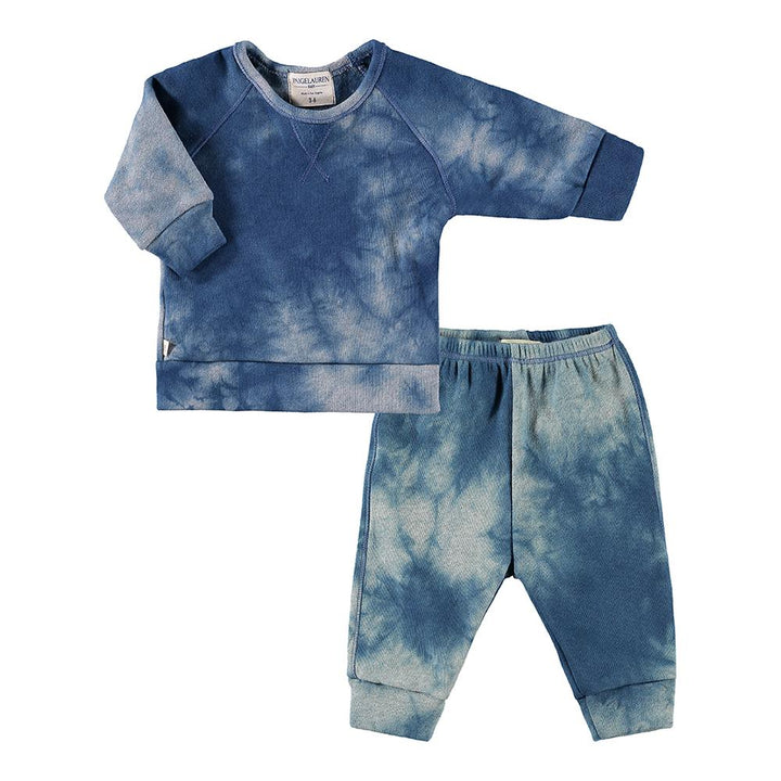 Eco-Marble Heathered Fleece Sweatshirt and Sweatpant Sets