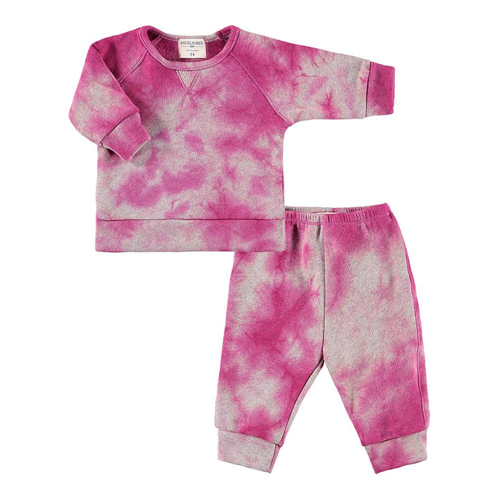 Eco-Marble Heathered Fleece Sweatshirt and Sweatpant Sets