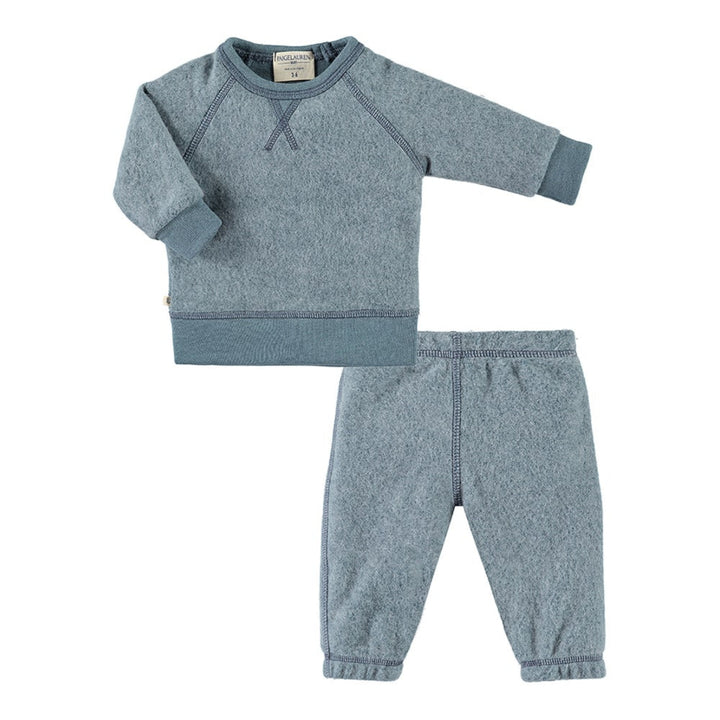 Kid Brushed Fleece Sweatshirt and Sweatpant Sets