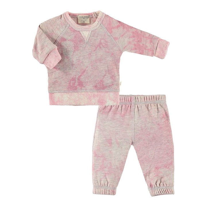 Kid Brushed Fleece Sweatshirt and Sweatpant Sets