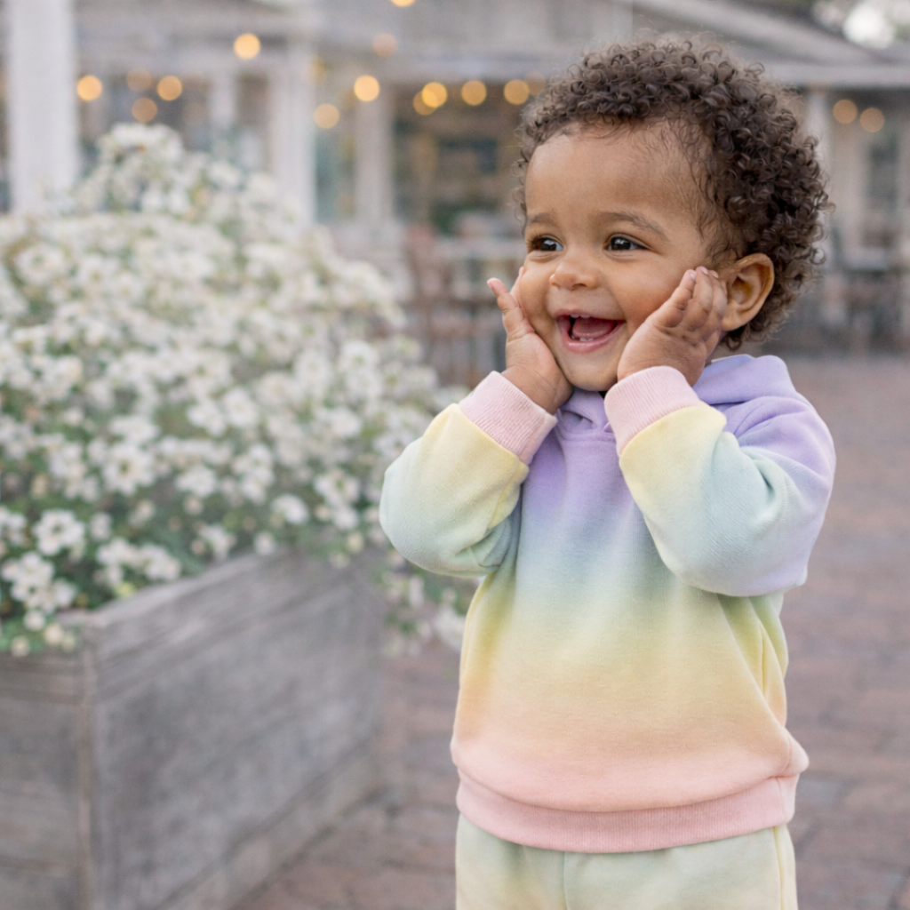 2x1 Rib Pastel Dip Dye Hoodie + Baggy Pant Set | PAIGELAUREN