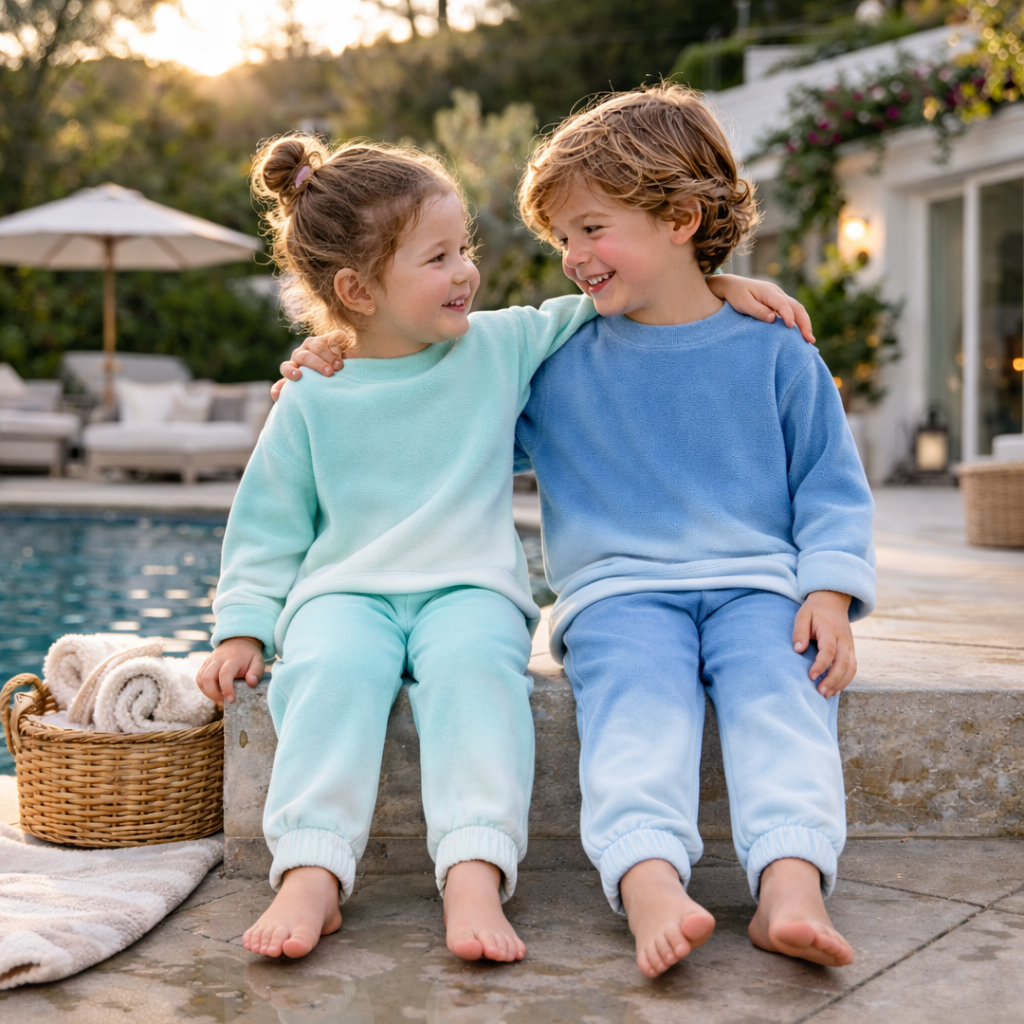 Dip Dye Super Soft Lightweight Fleece Set for Babies & Toddlers | PAIGELAUREN