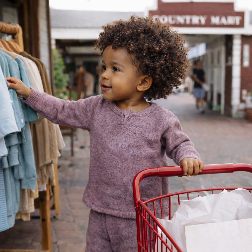 Plum Thermal Long Johns for Babies & Toddlers | PAIGELAUREN Made in Los Angeles
