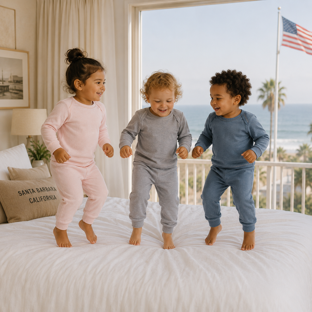 Toddler Pajama Rib Lap Tee + Legging Set | Made in USA by PAIGELAUREN