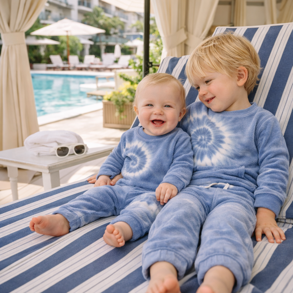 The Hand-Dyed Loop Terry Set: The Softest Vacation Essential for Babies & Toddlers