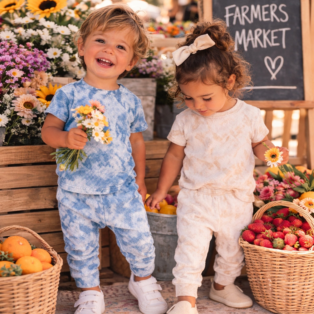 The Crystal Tee Matching Set: The Softest Everyday Outfit for Babies and Toddlers
