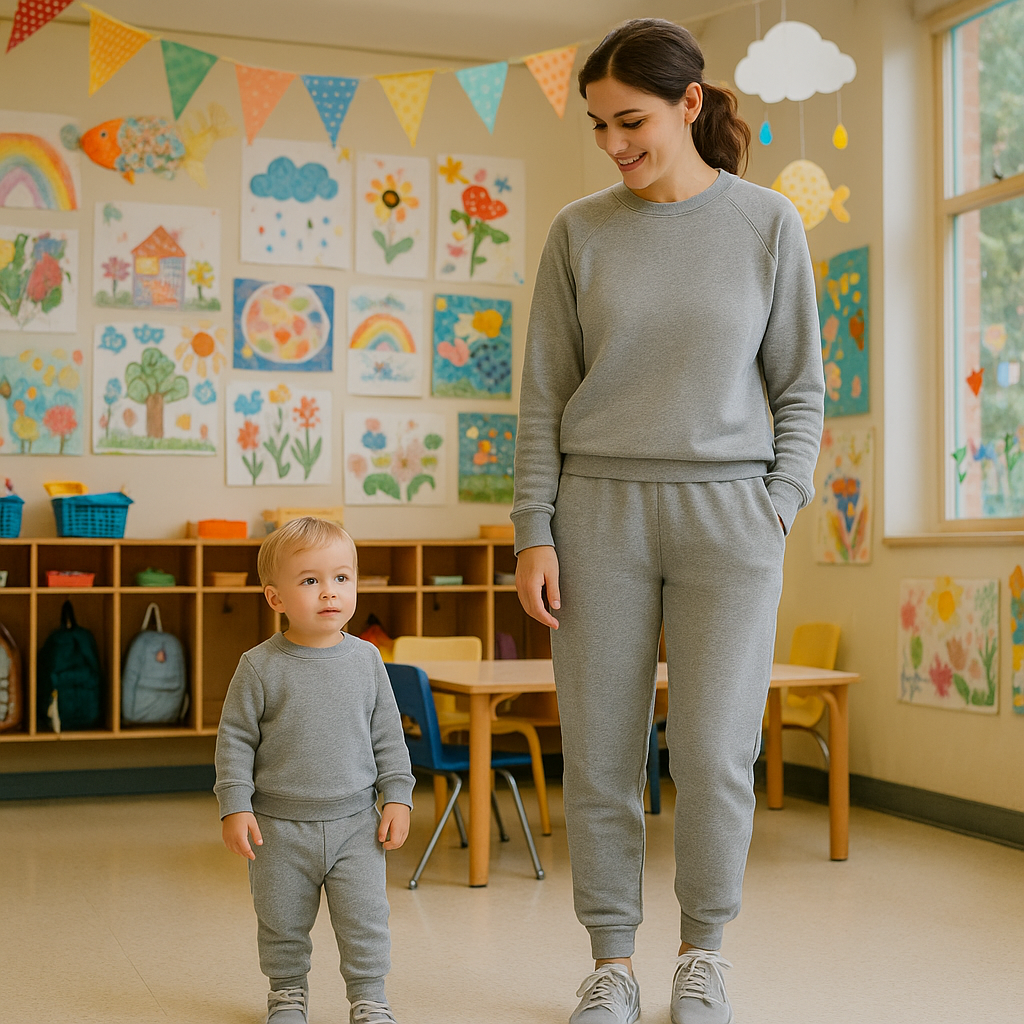 Parent & Me, but make it luxe: Eco Heathered Fleece Lounge Sets