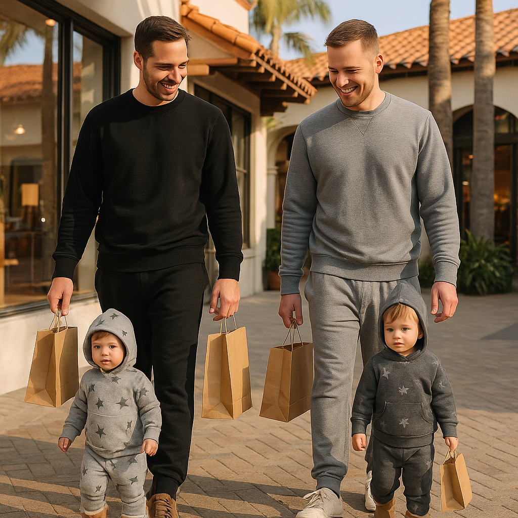 Dad & Mini in Eco Fleece: The Lounge Set Guide + Star Hoodie Edit