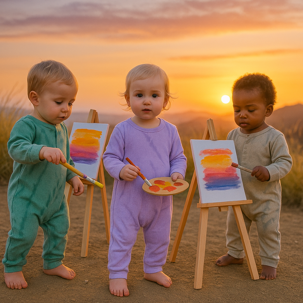 The Art of Color — Hand-Dyed Rib Rompers, Each Piece Unique