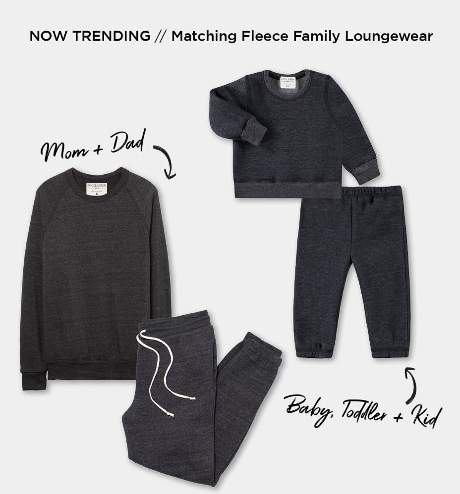 Family Eco Fleece Matching Loungewear