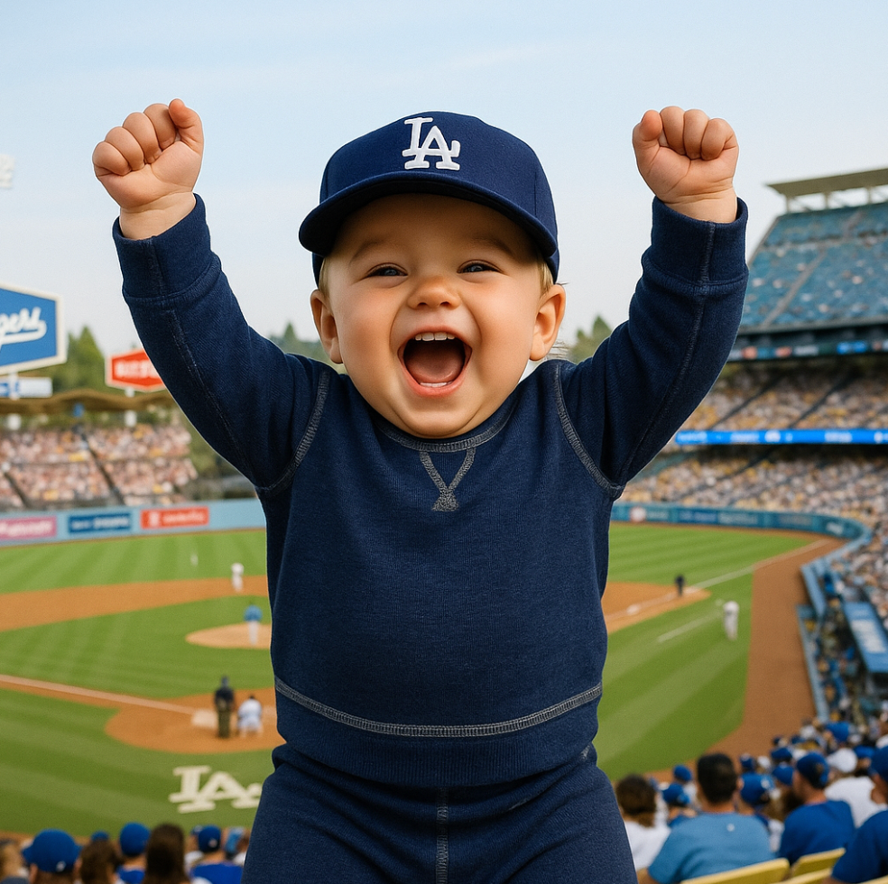 GO BLUE: The PAIGELAUREN Blues — Cozy Game-Day Layers for Little Dodgers Fans