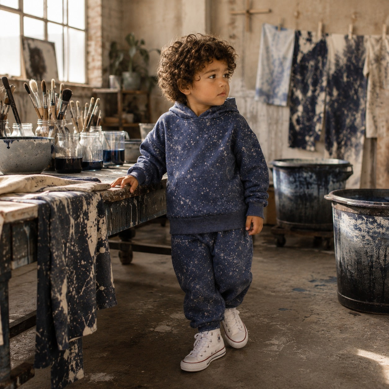 Brushed Heavy Rib Mineral Wash Collection | Luxury Baby & Toddler Loungewear by PAIGELAUREN