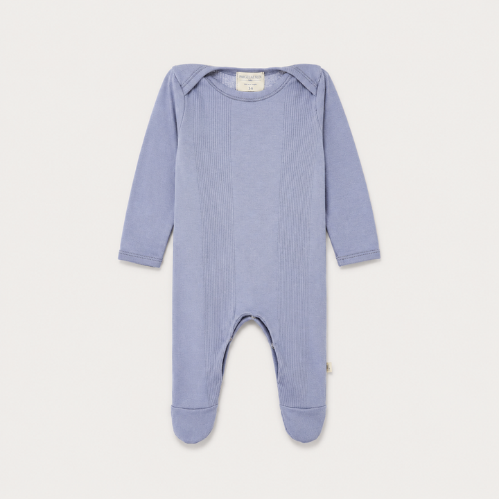Variegated Rib Lap Tee Footie Pajama