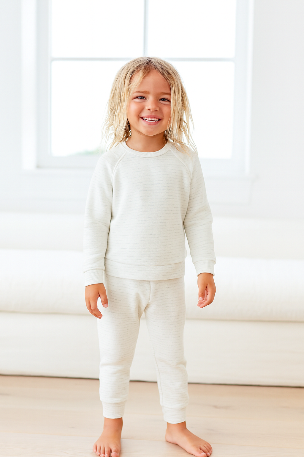 Kid Stripe Heavy French Terry Loungewear Sets