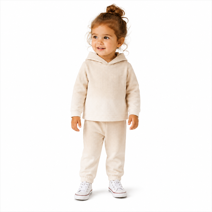 Dip Dye Ribbed Oversized Hoodie and Baggy Pant Set