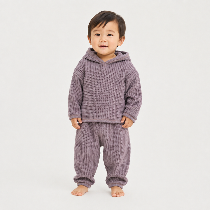 Chunky Thermal Loungewear Hoodie Set