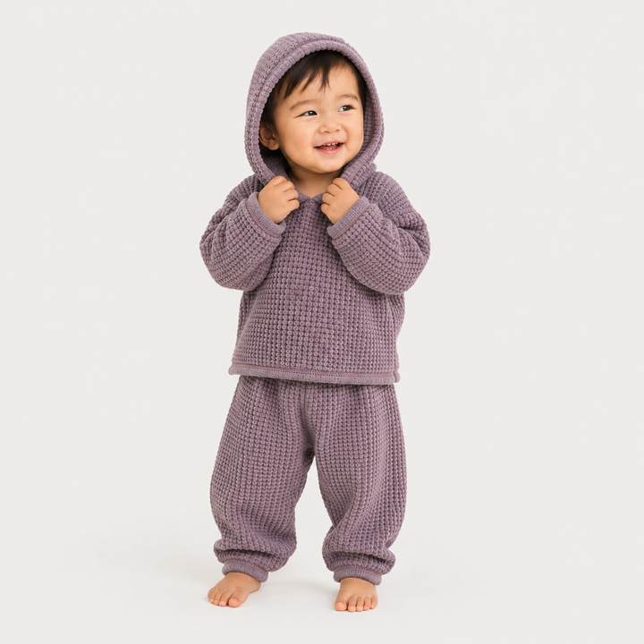 Chunky Thermal Loungewear Hoodie Set
