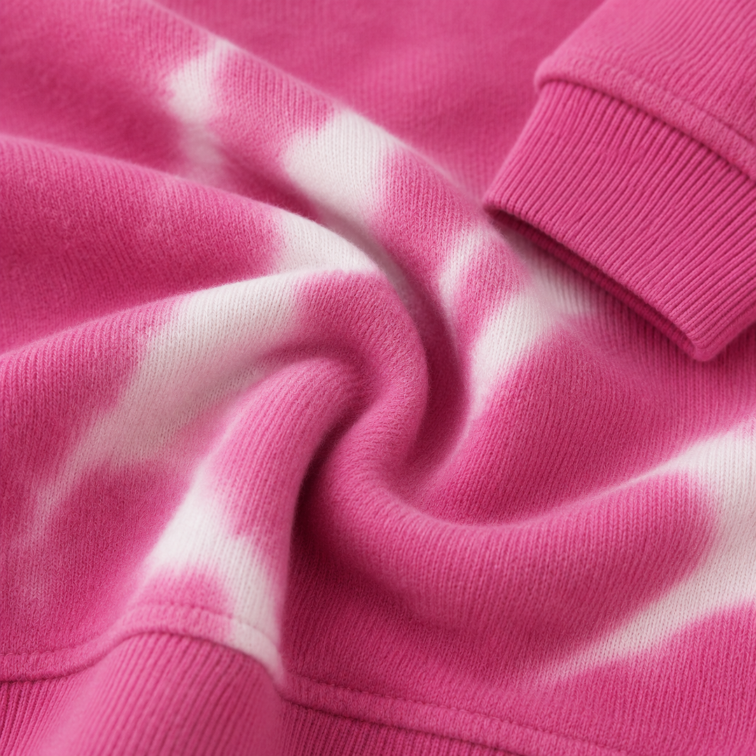 Fleece Hand Dyed Sweatshirt and SweatPant Set