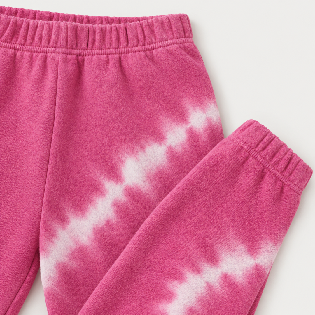 Fleece Hand Dyed Sweatshirt and SweatPant Set