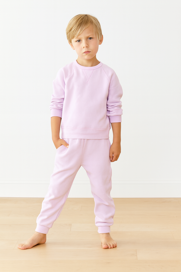 Kid Sherpa Sweatshirt and Jogger Sets