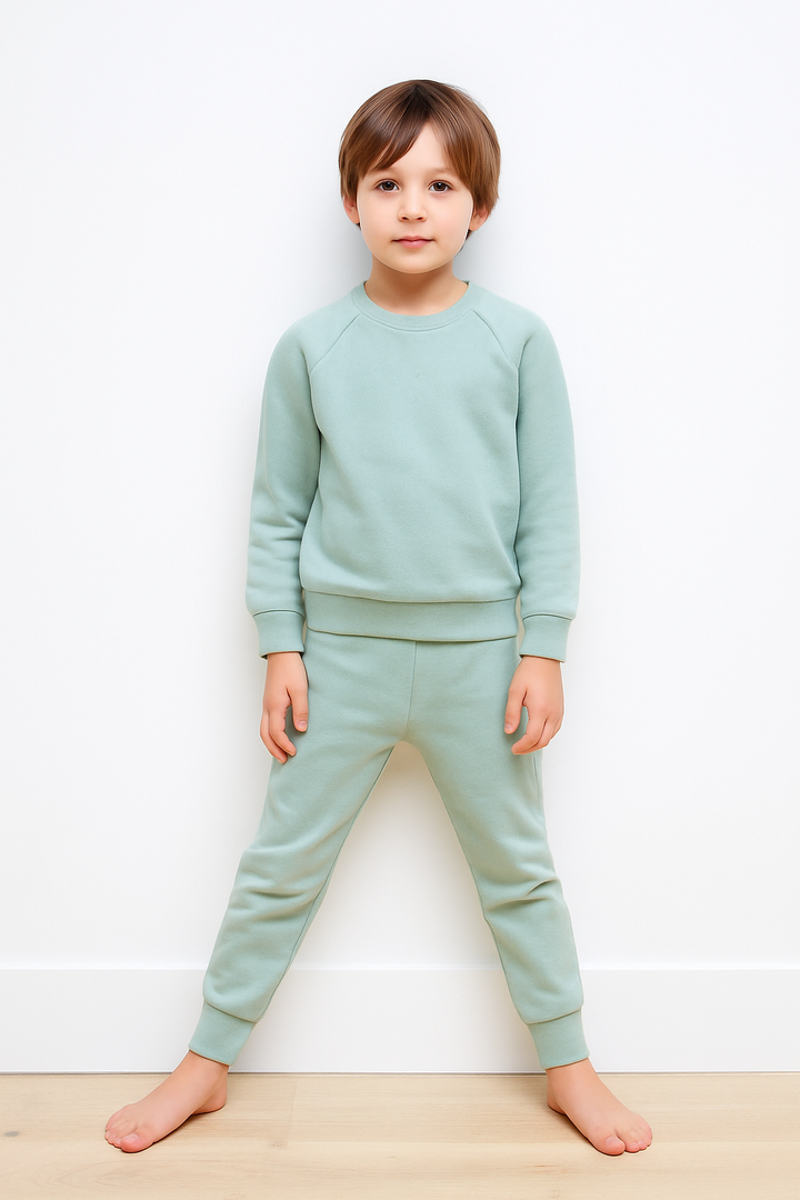 Kid Sherpa Sweatshirt and Jogger Sets