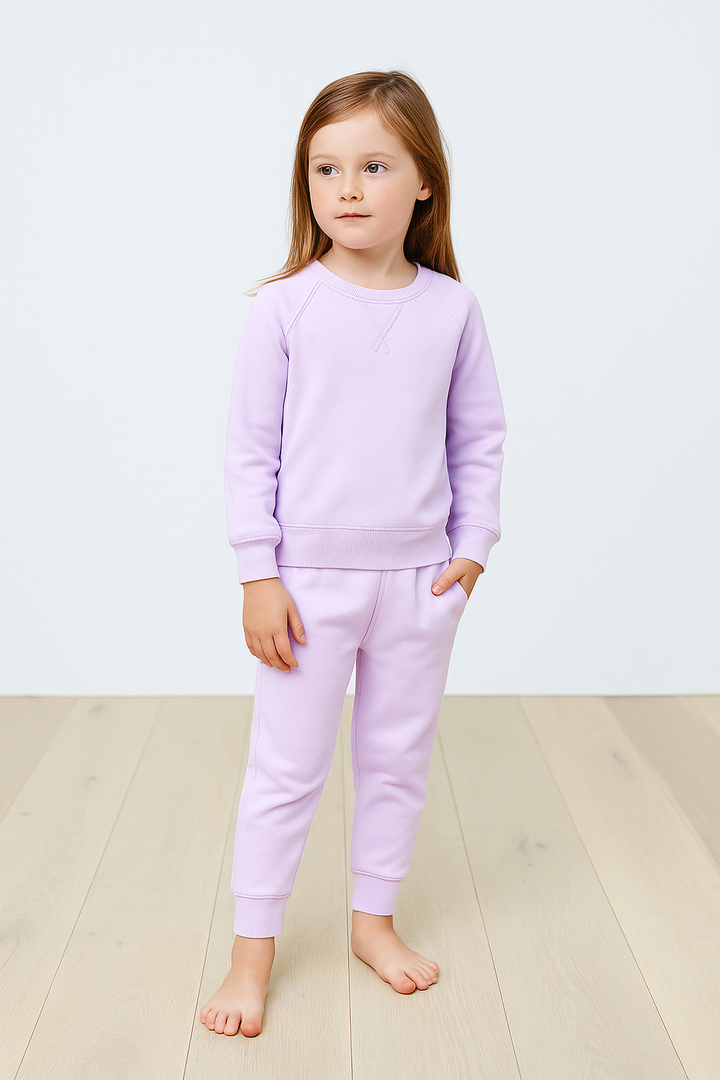 Kid Sherpa Sweatshirt and Jogger Sets