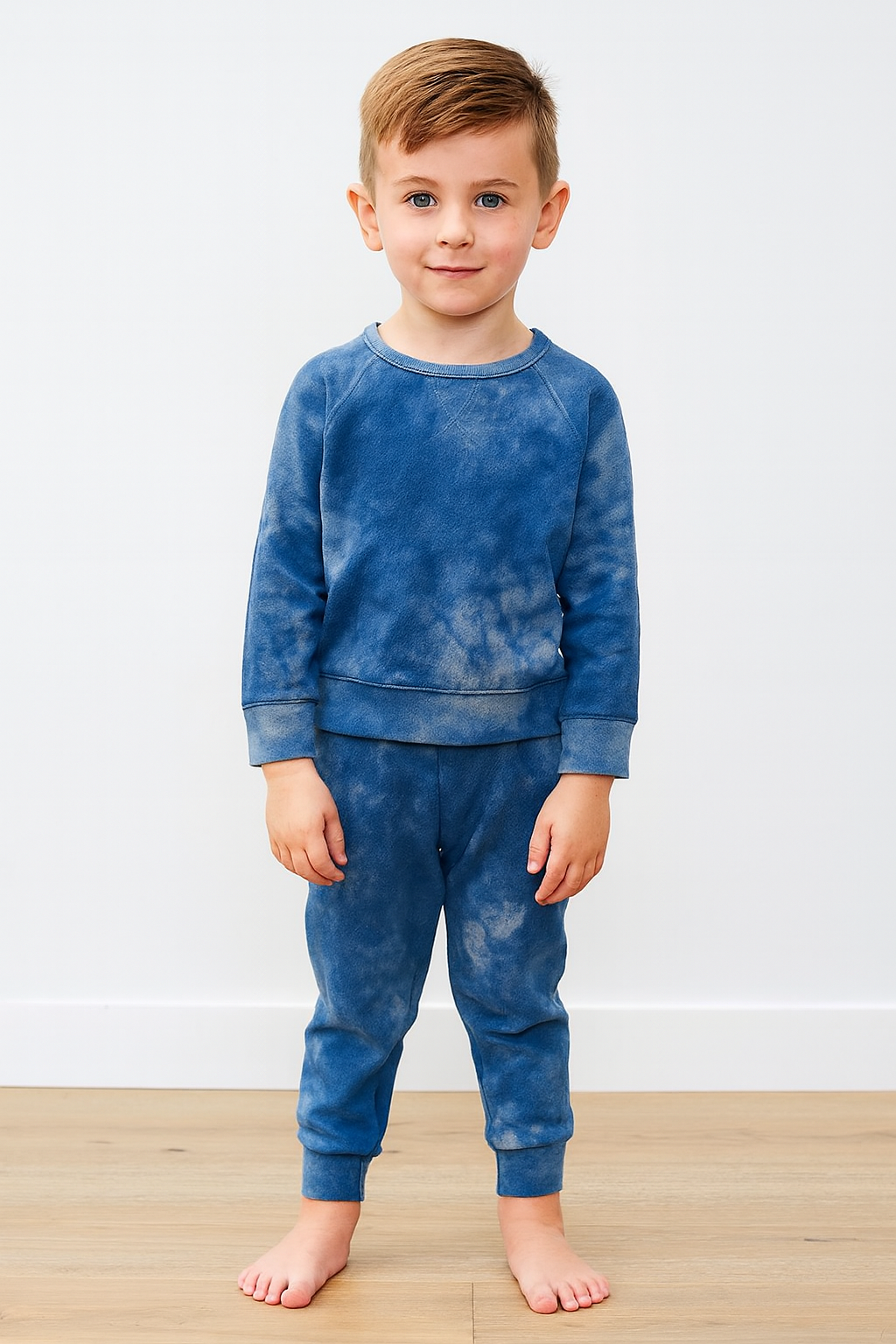 Eco-Marble Heathered Fleece Sweatshirt and Sweatpant Sets