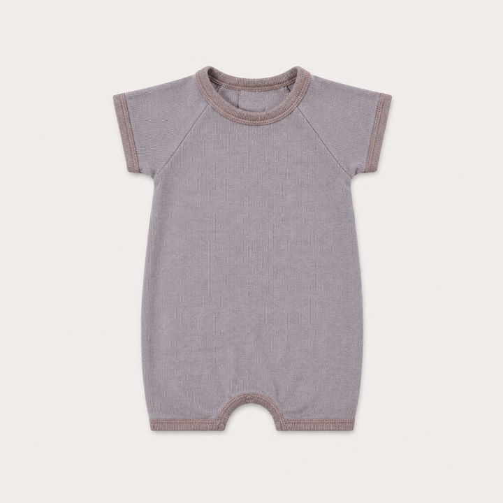 Garment Dye Ribbed Shortall Onesie