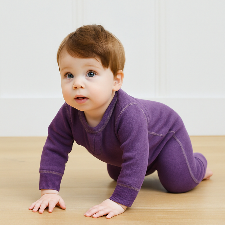 Eco-Fleece Sweatshirt Henley Romper