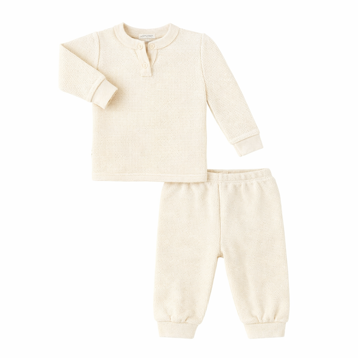 Thermal Mineral Henley Long John Set