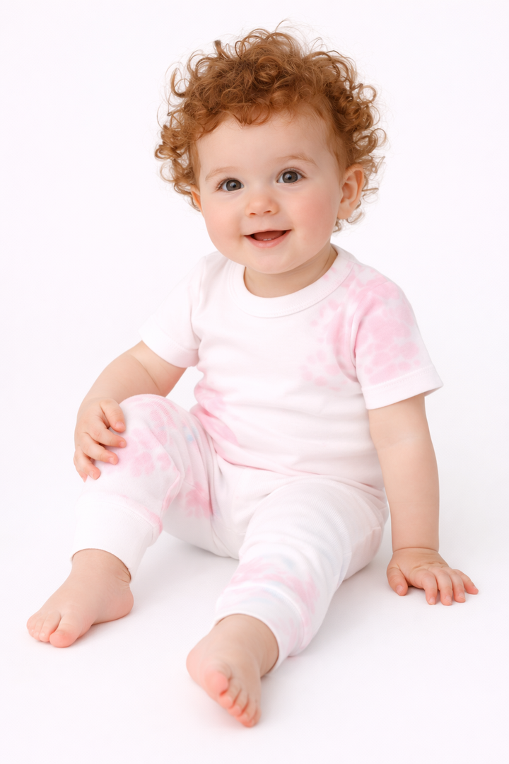 Tie Dye Ribbed Tee and Legging Sets