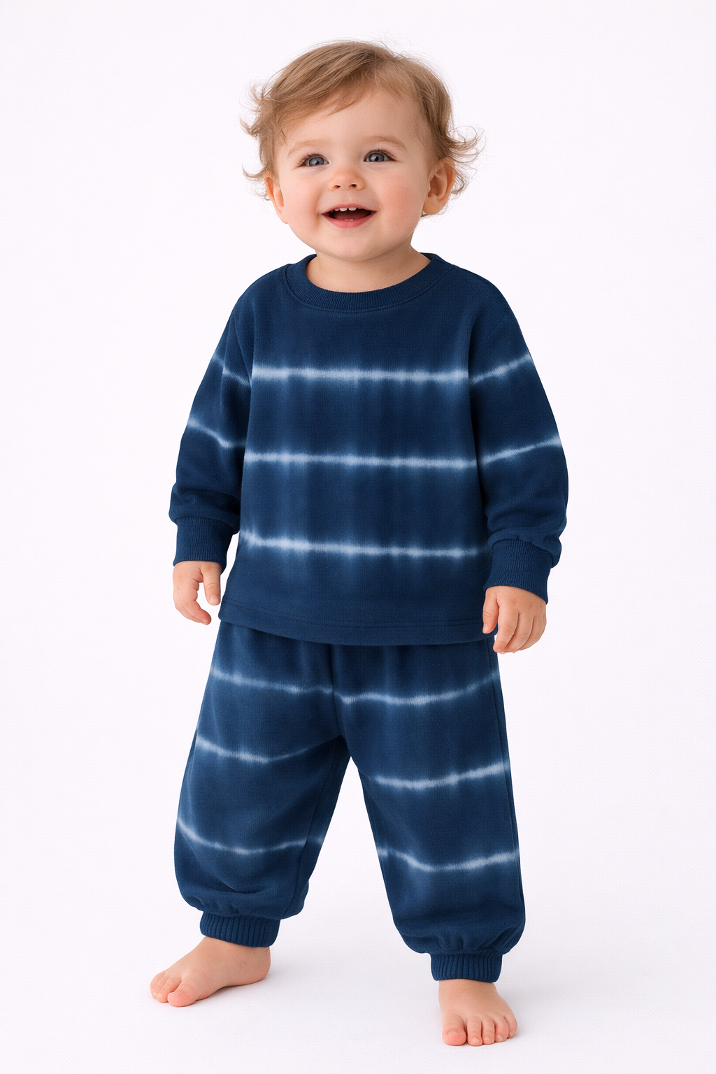 Stripe Rib Pullover and Pant Sets