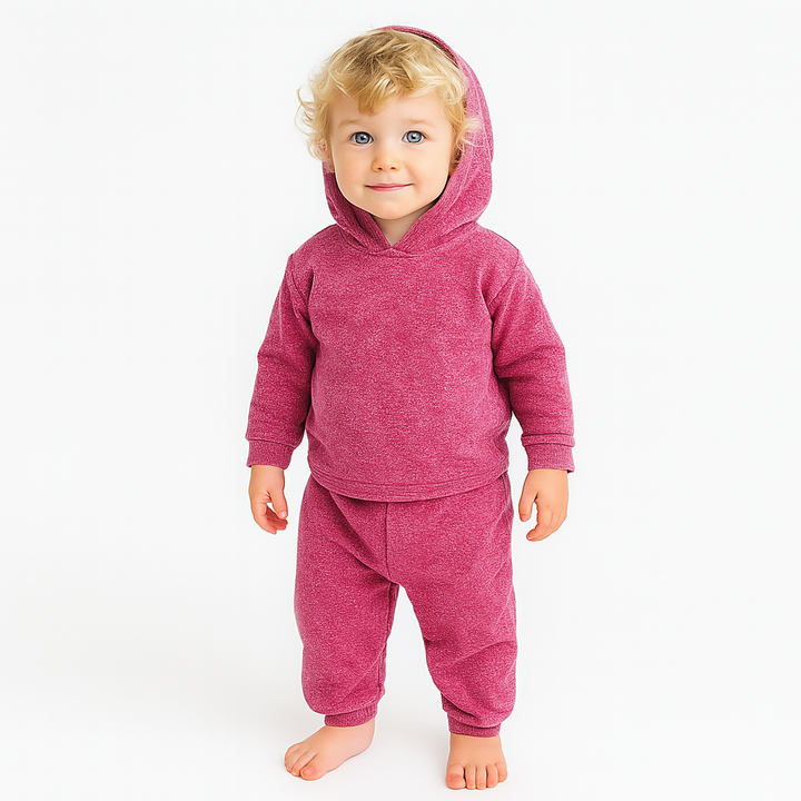 Mineral Wash Ribbed Hoodie and Baggy Pant Sets