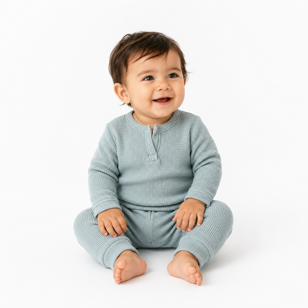 Thermal Mineral Henley Long John Set